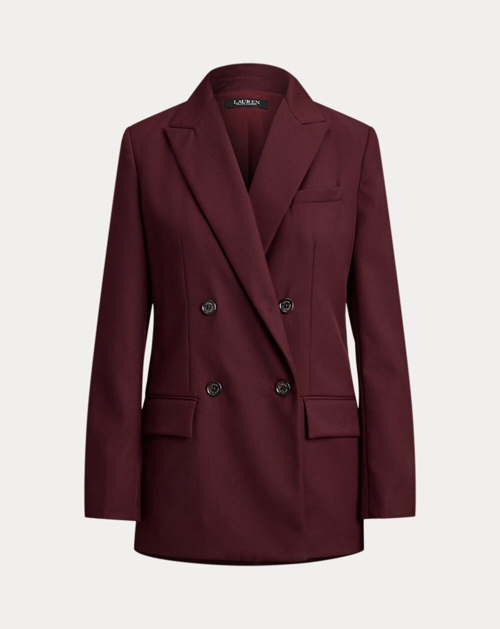 Lauren Ralph Lauren Double-Breasted Wool-Blend Twill Blazer
